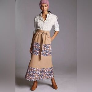 Anthropologie Sachin & Babi Jacquard Tiered Maxi Skirt
